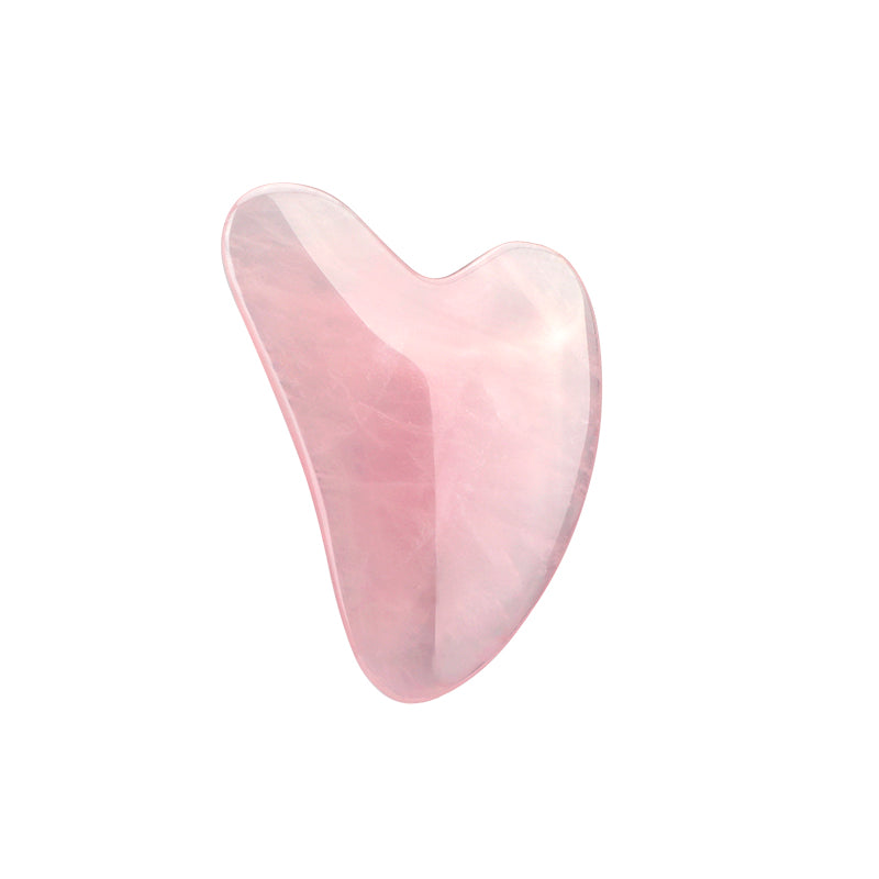 Rose Quartz Gua Sha Massage Tool, Guasha Tool for Face and Body Skin Massage. Tools for SPA Acupuncture