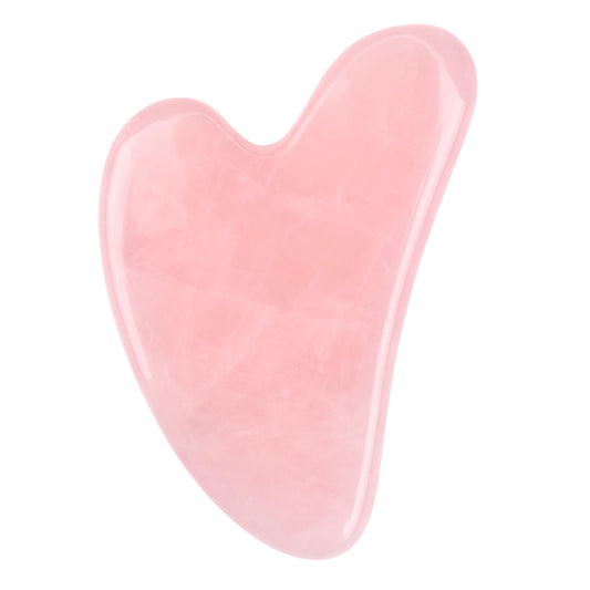 Rose Quartz Gua Sha Massage Tool, Guasha Tool for Face and Body Skin Massage. Tools for SPA Acupuncture