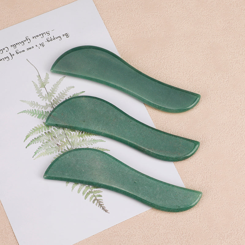 Jade Gua Sha Massage Stick, Guasha Tool for Face and Body Skin Massage. Tools for SPA Acupuncture