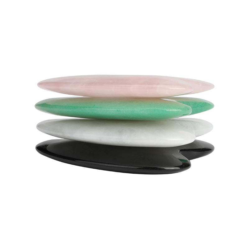 Rose Quartz Gua Sha Massage Tool, Guasha Tool for Face and Body Skin Massage. Tools for SPA Acupuncture