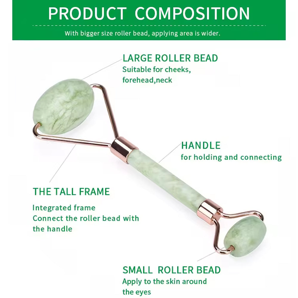 High Quality Anti Aging Face Tool Facial Massager Jade Massage Roller