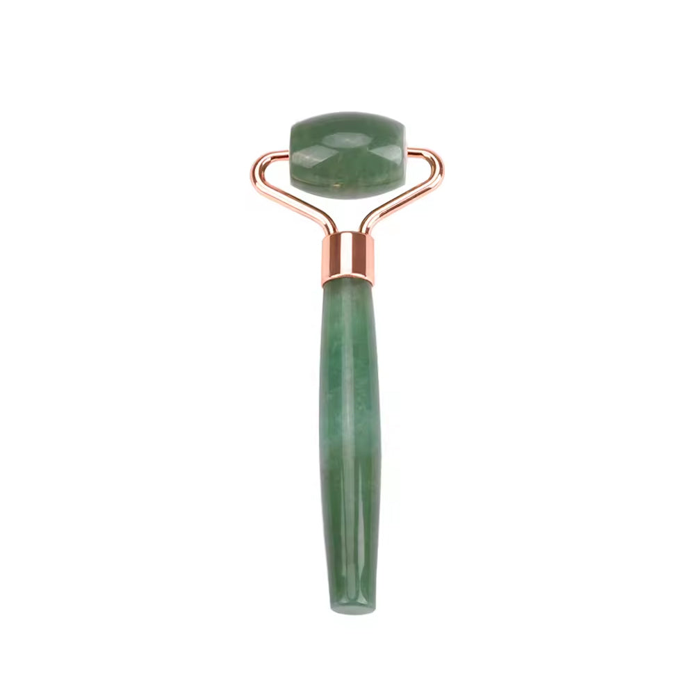 High quality natural jade crystal single head facial massage roller mini stone eye roller