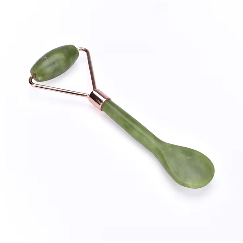 100% jade roller gua sha massage tool for face and neck custom 2 in 1 guasha jade roller