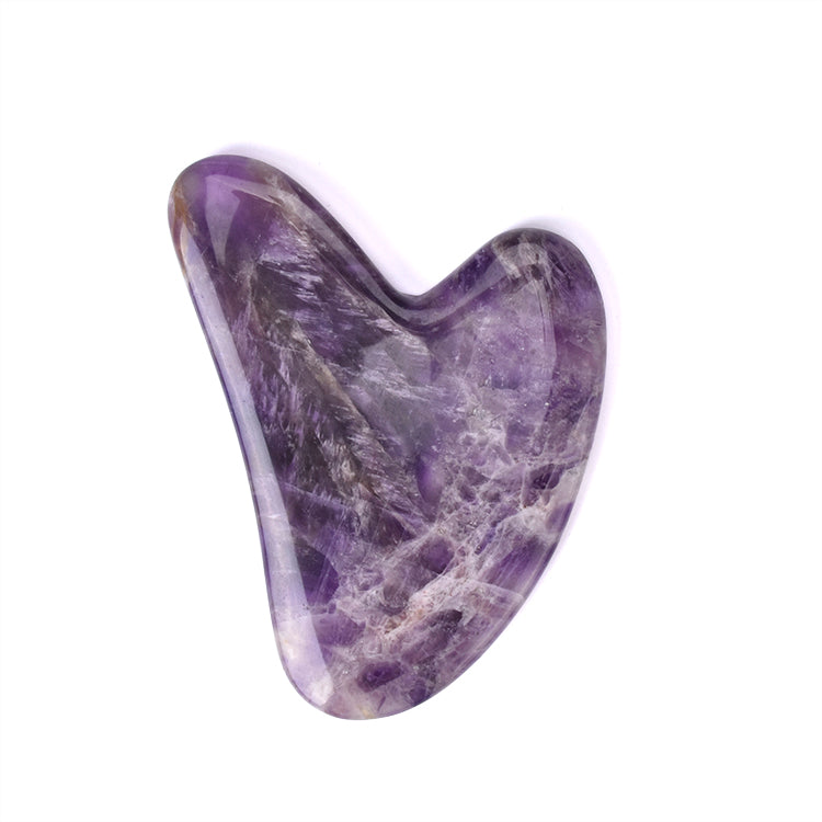 Amethyst Gua Sha Massage Tool, Guasha Tool for Face and Body Skin Massage. Tools for SPA Acupuncture