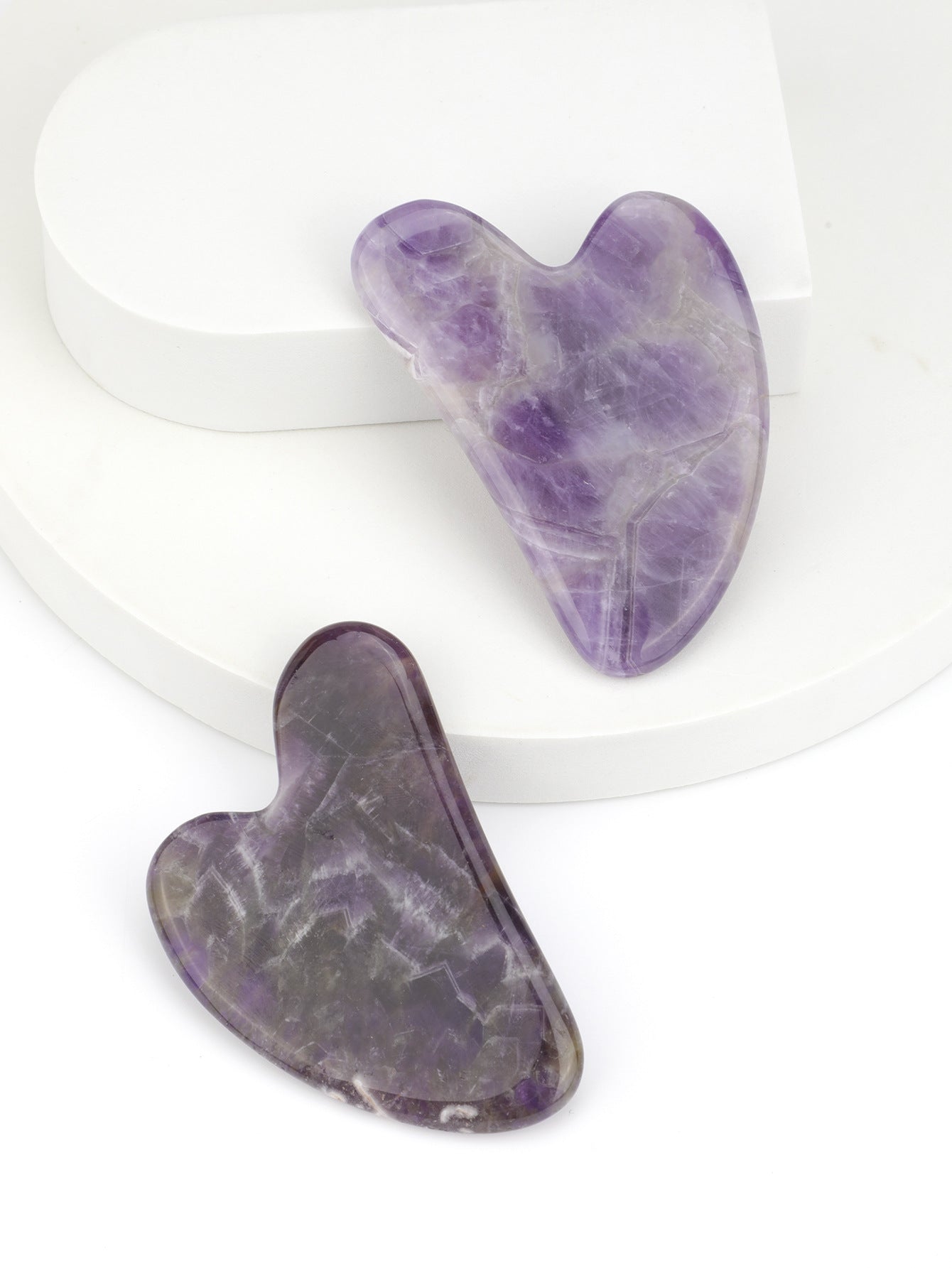 Amethyst Gua Sha Massage Tool, Guasha Tool for Face and Body Skin Massage. Tools for SPA Acupuncture