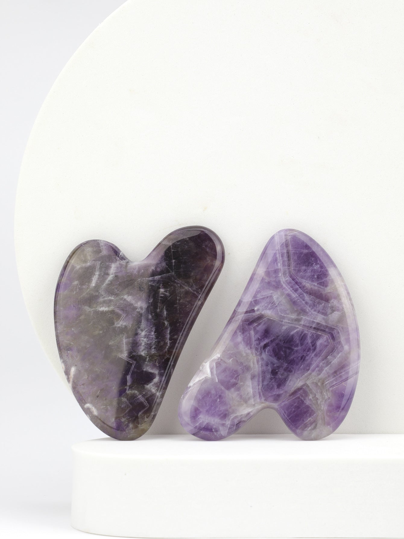 Amethyst Gua Sha Massage Tool, Guasha Tool for Face and Body Skin Massage. Tools for SPA Acupuncture