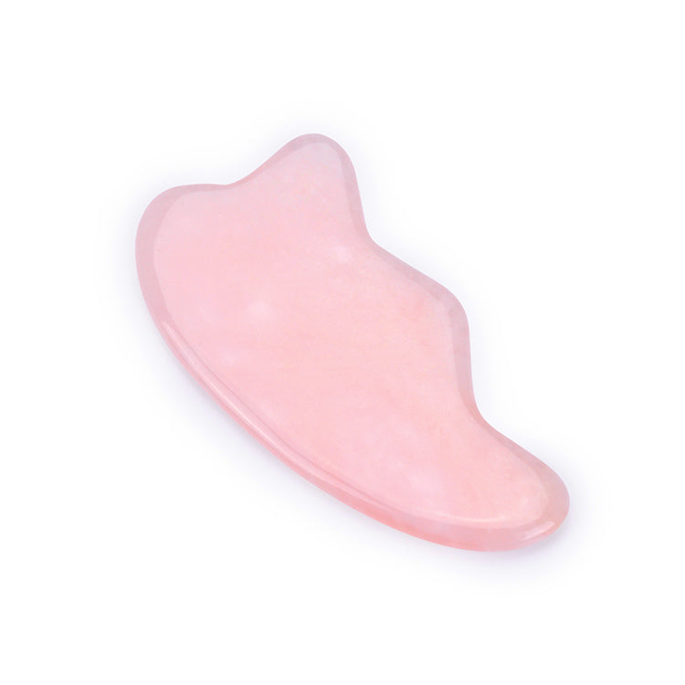 Big Natural Rose Quartz Gua Sha Massage Tool, Guasha Tool for Face and Body Skin Massage. Tools for SPA Acupuncture