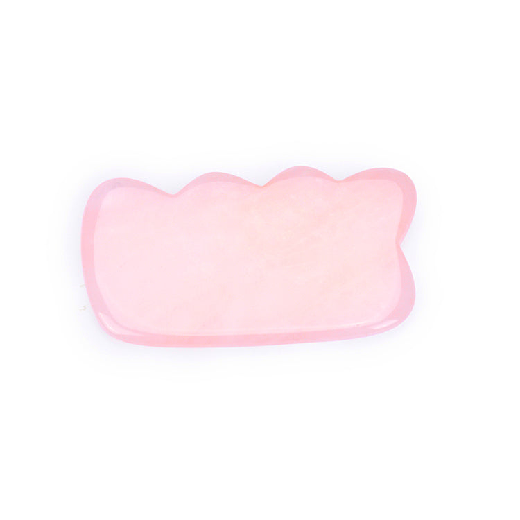 Big Natural Rose Quartz Gua Sha Massage Tool, Guasha Tool for Face and Body Skin Massage. Tools for SPA Acupuncture