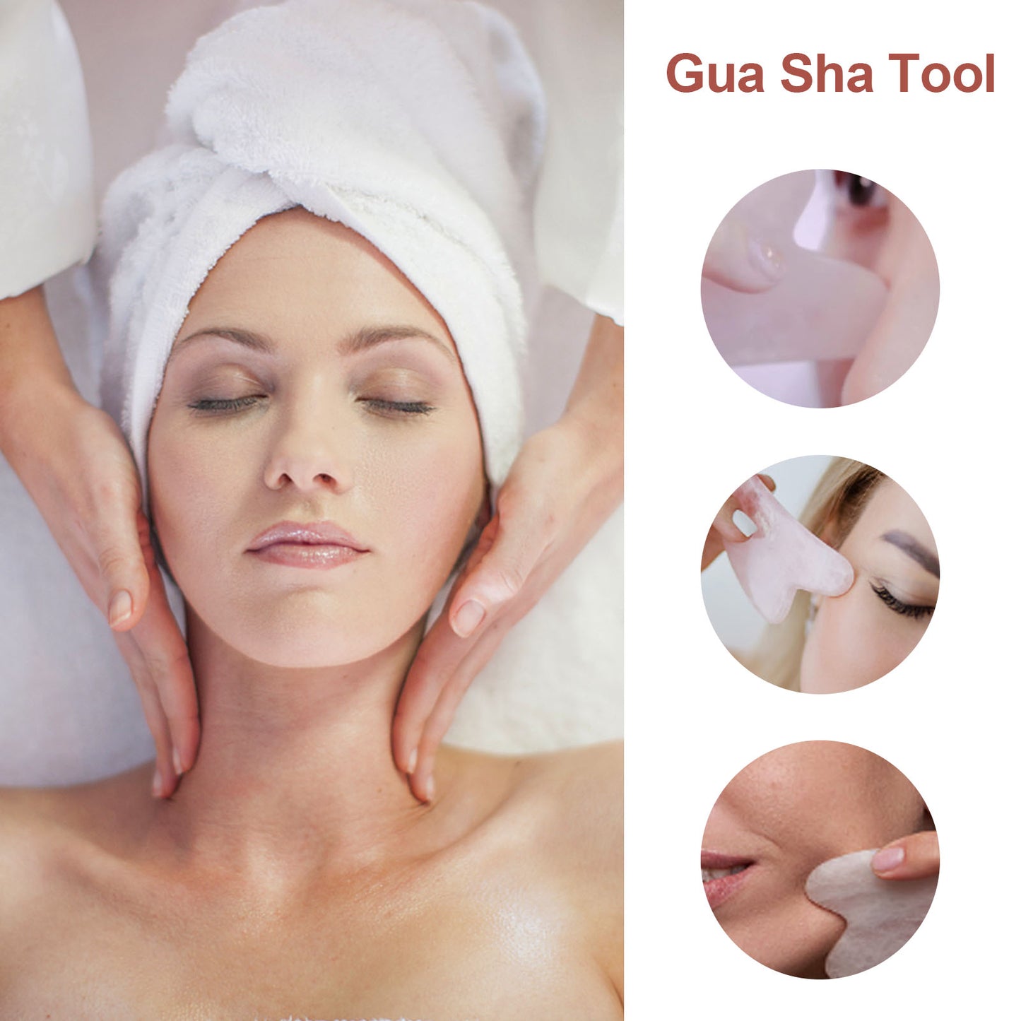 ideayard 2PCS Gua Sha Tool,11 Natural Jade Gua Sha Stone Scraping Board Facial Tool for SPA Acupuncture Point Treatment